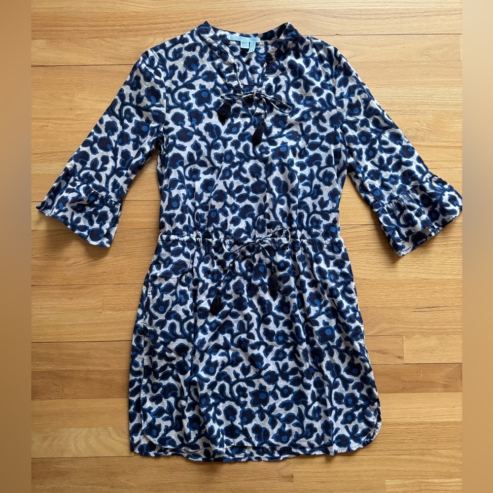 Draper James Swim Cover Up.  Blue & White.  Size Medium.